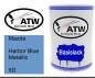 Preview: Mazda, Harbor Blue Metallic, 5D: 500ml Lackdose, von ATW Autoteile West.